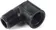 Black 90-degree male threaded irrigation elbow fitting