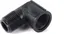 Black 90-degree male threaded irrigation elbow fitting